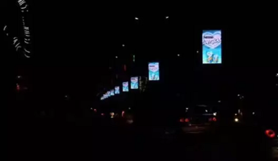 LED户外全彩灯杆显示屏 美亚迪深圳