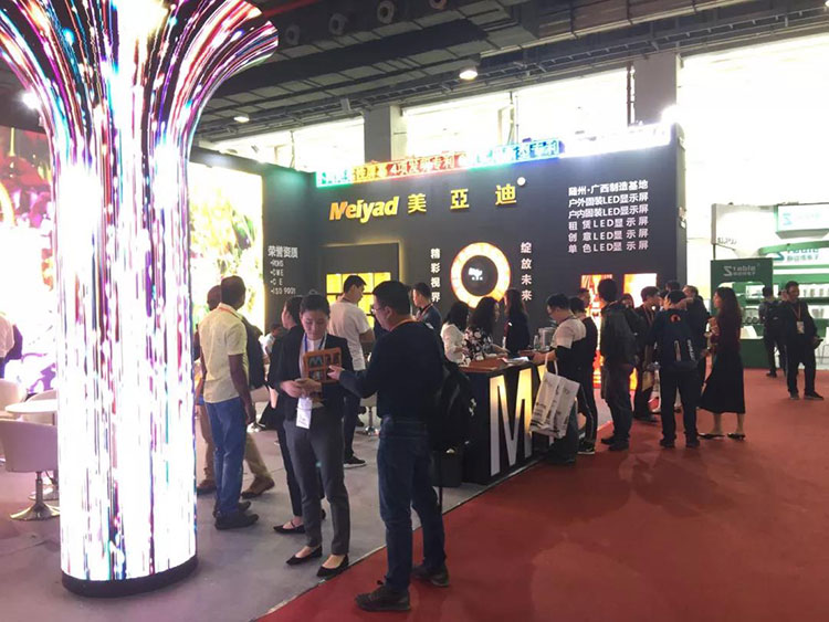 最具创意LED显示屏亮相广州展，美亚迪备受关注