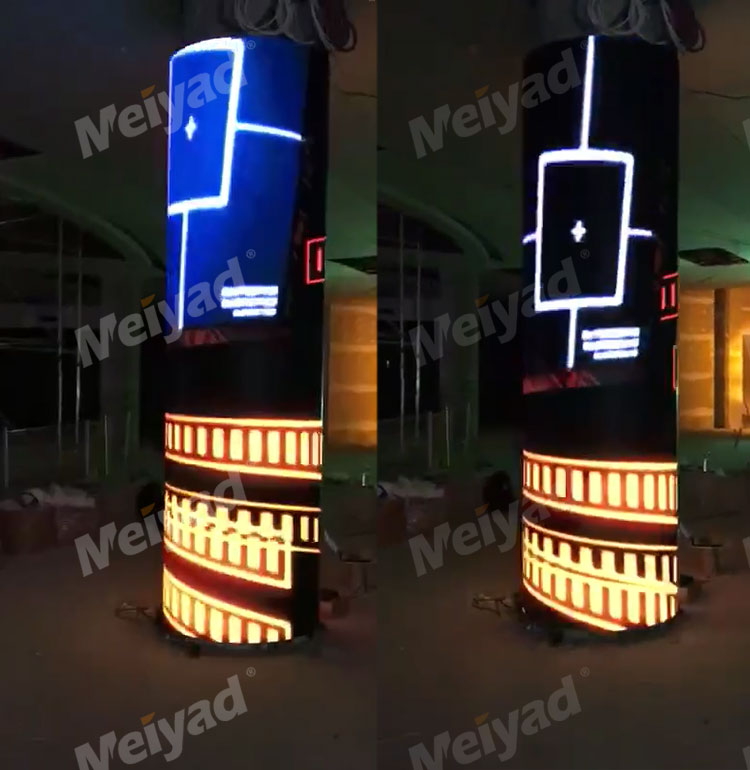 土耳其大型商场P4户内LED圆柱屏