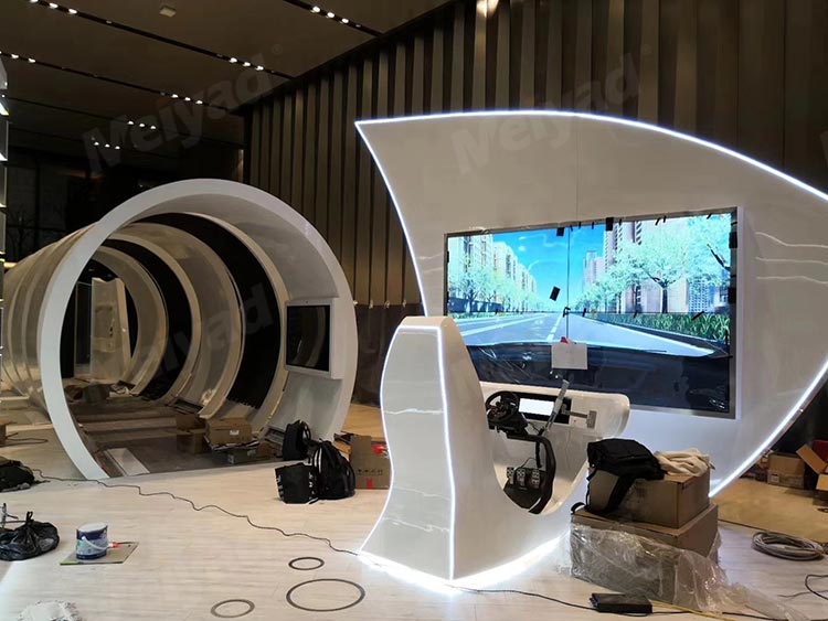 上海某展览馆隧道造型P2.5柔性LED显示屏软模组