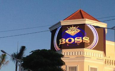 柬埔寨金边俱乐部P10户外广告LED显示屏47㎡-户外广告-美亚迪光电