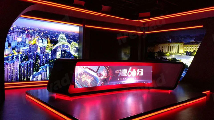 美亚迪P2.5柔性屏应用于北京某电视台