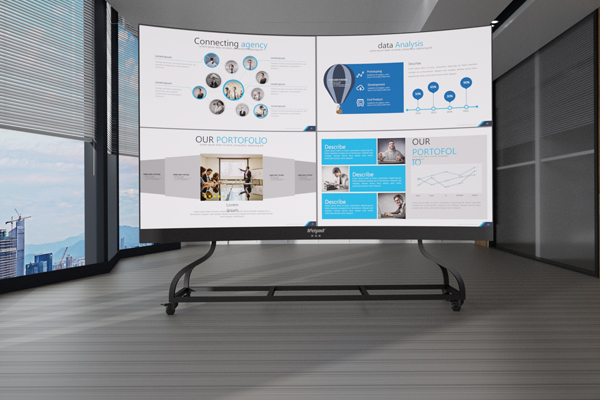 COB弧形会议一体机