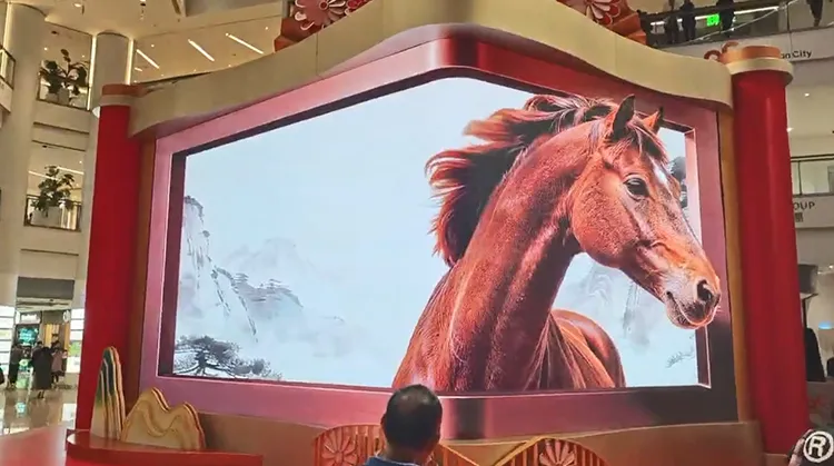 美亚迪香港奥海城P1.86裸眼3D显示屏项目