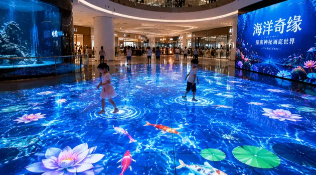 LED地砖屏GT系列应用场景-购物中心
