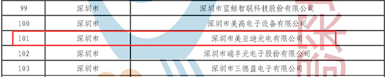 专精特新(小巨人)名单